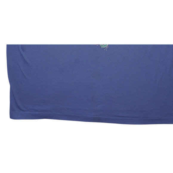 Vintage Fruit of the Loom Seahorse Seashell Graphic T-Shirt XL Blue USA - Picture 2 of 5